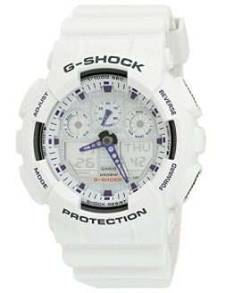 Casio G-Shock GA100A-7A X-Large Men's White Resin Sport Watch