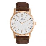 Bulova Men's 97A106 Leather Strap Watch