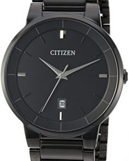 Citizen Men's ' Quartz Stainless Steel Casual Watch, Color:Black (Model: BI5017-50E)