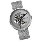 SM SunniMix Xiaomi CIGA Design My Series Men Automatic Mechanical Watch Hollow-Out Steel Wrist Watch Business Watch - Silver, as described