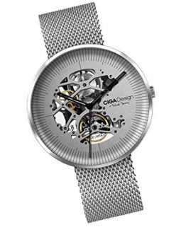 SM SunniMix Xiaomi CIGA Design My Series Men Automatic Mechanical Watch Hollow-Out Steel Wrist Watch Business Watch - Silver, as described