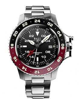 Ball Gents-Wristwatch Engineer Hydrocarbon AeroGMT II Date GMT Analog Automatic DG2018C-S3C-BK