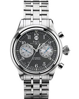Ball Trainmaster Cannonball S Grey Dial Automatic Men's Chronograph Watch CM1052D-S2J-GY