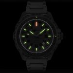Isobrite ISO212 Eclipse Watch Green & Orange T100 Tritium Black Polyurethane Band