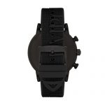 Emporio Armani Men's Luigi Stainless Steel Analog-Quartz Watch with Silicone Strap, Black
