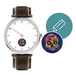 Customized Unisex Watches Image DIY Classic Collection with 40mm Dial Business Casual Elegant Wrist Watch Silver Black Rose Gold Tone Leather Strap Valentine's Day Anniversary Gifts