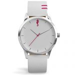 Maro Cevalo Balance Watch for Men and Women | 40mm Minimalist Wrist Watch with Analog Miyota Movement and Genuine Italian Leather 20mm Strap | 50 Meter Water Resistance - White Nimbus