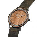 Original Grain Koa Stonewashed Wood Watch - Minimalist Collection Analog Watch - Japanese Quartz Movement - Wood and Stainless Steel - Water Resistant - Hawaiian Koa Wrist Watch - 40MM
