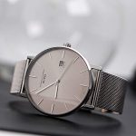 BUREI Men Automatic Watches Simple Minimalist Watch with Date