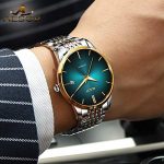 Mens Luxury Green Faced Watches for Business, Automatic