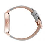 WRISTOLOGY Olivia Womens Rose Gold Marble Wrist Watch Grey Leather Band