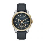 Armani Exchange Men's Blue Leather Watch AX2515