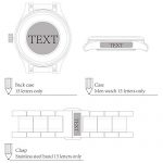 BUREI Classic Men's Wrist Watch Text Customization DIY Japanese