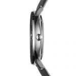 Emporio Armani Men's Stainless Steel Quartz Watch with Leather Strap, Black