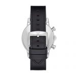 Emporio Armani Men's Stainless Steel Analog-Quartz Watch with Leather Strap