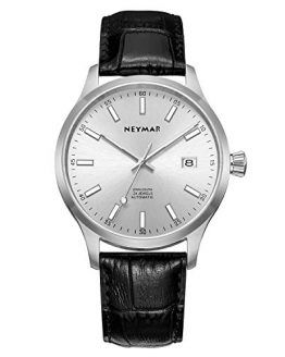 NEYMAR 40 mm Watch Luxury Men's Wrist Watch - top Grain Italian Leather Watch Band 200m NH 35 Automatic Watch