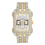 Bulova Men's 98C109 Swarovski Crystal Pave Bracelet Watch