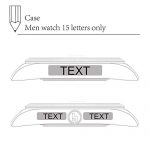 BUREI Men Automatic Watch Personalized Text Customization Wrist Watch Sapphire Lens