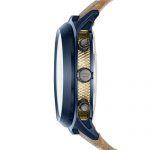 Diesel Men's Tumbler Stainless Steel Analog-Quartz Watch with Leather Strap, Brown