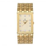 Bulova Men's 97F52 Diamond Accented Gold-Tone Stainless Steel Watch with Champagne Dia 