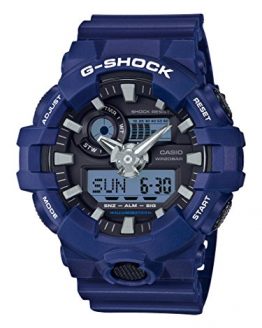 Casio Men's G Shock Quartz Watch with Resin Strap, Blue, 25.8 (Model: GA-700-2ACR)