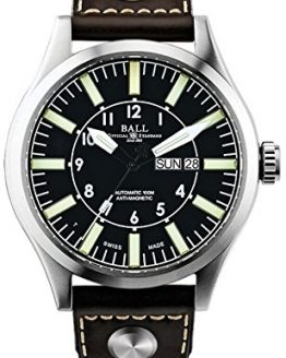 Ball Gents-Wristwatch Engineer Master II Aviator Date Weekday Analog Automatic NM1080C-L13-BK