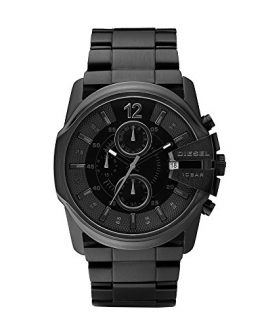 Diesel Men's Master Chief Quartz Stainless Steel Chronograph Watch, Color: Black (Model: DZ4180)