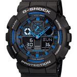Casio G-Shock GA100-1A2 Ana-Digi Speed Indicator Black Dial Men's Watch