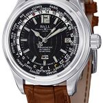 Ball Trainmaster Worldtime Automatic Mens Strap Watch Black Dial Day/Date GM1020D-L1CAJ-BK