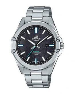 Casio Men's Quartz Stainless Steel Strap, Silver, 20 Casual Watch (Model: EFR-S107D-1AVCR)