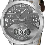 Diesel Men's DZ7360 Machinus Stainless Steel Brown Leather Watch