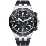 Edox Men's Delfin Stainless Steel Quartz Watch with Rubber Strap, Black, 24 (Model: 10109 357NCA NIN)