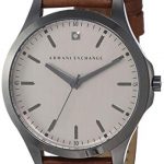 Armani Exchange Men's AX2195 Gunmetal Brown Leather Watch