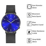 Blue Welly Merck Wrist Watch for Men Swiss Movement Sapphire Crystal 42mm