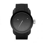 Diesel Men's Double Down Quartz Stainless Steel and Silicone Casual Watch, Color: Black (Model: DZ1437)