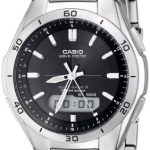 Casio Men's WVA-M640D-1ACR Wave Ceptor Analog-Digital Stainless Steel Bracelet Watch