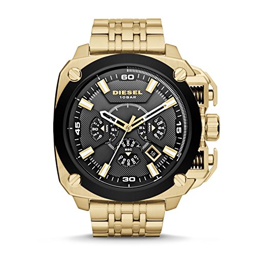 Diesel Men's 'Bamf' Quartz Stainless Steel Watch, Color:Gold-Toned (Model: DZ7378)