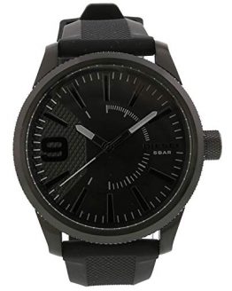 Diesel Men's DZ1807 Rasp Black IP Silicone Watch