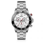 Edox Men's Chronorally -S Quartz Sport Watch with Stainless-Steel Strap, Silver, 20 (Model: 10227 3M ABN)