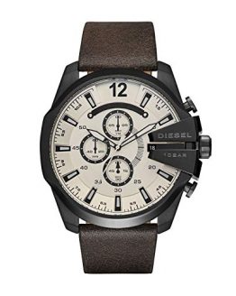 Diesel Men's DZ4422 Mega Chief Brown Leather Watch