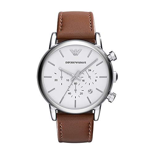 Emporio Armani Men's AR1846 Dress Brown Leather Watch Best Offer at ...