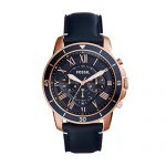 Fossil Men's Grant Sport Watch Color: Rose gold, Navy