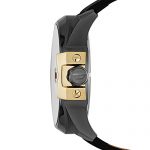 Diesel Men's Uber Chief Gunmetal Black Leather Watch