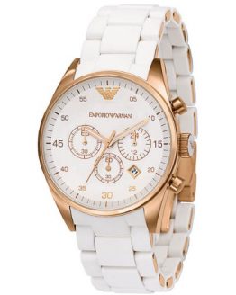 Emporio Armani Women's AR5920 Sportivo White Dial Watch