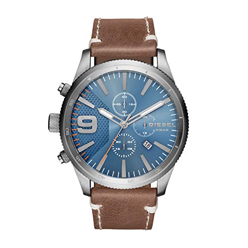 Diesel Men's DZ4443 Rasp Chrono Brown Leather Watch