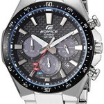 Casio Men's Edifice Quartz Watch with Stainless-Steel Strap, Silver, 20 (Model: EQS-800CDB-1AVCF)
