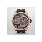 Diesel Men's Mr. Daddy Analog Display Analog Quartz Black Watch