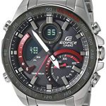 Casio Men's Edifice Quartz Watch with Stainless-Steel Strap, Silver, 21 (Model: ECB-900DB-1ACF)