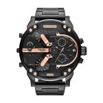 Diesel Men's Mr Daddy 2.0 Quartz Stainless Steel Chronograph Watch, Color: Black (Model: DZ7312)
