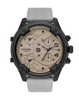 Diesel Men's Watch Boltdown Quartz Silicone Gray with Gray Dial DZ7416
